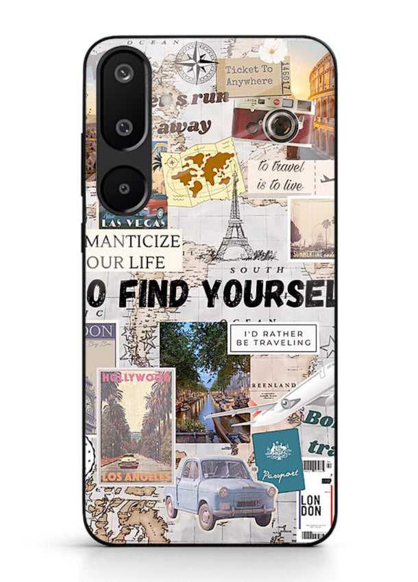 Travel Photo Collage aesthetic artwork Samsung F16 5G glass back cover