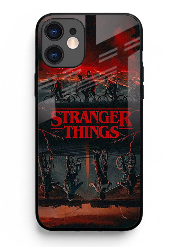 Dark supernatural landscape artwork printed on premium tempered glass iPhone 12 Mini back cover