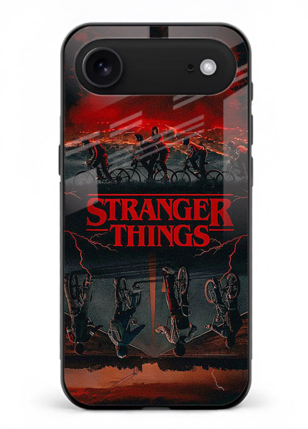 Dark supernatural landscape artwork printed on premium tempered glass iPhone 17 Air back cover