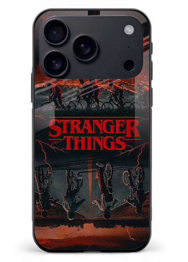 Dark supernatural landscape artwork printed on premium tempered glass iPhone 18 Pro Max back cover