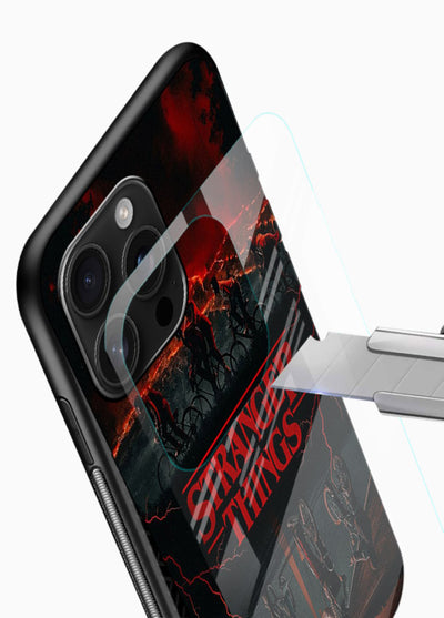 Dark supernatural landscape artwork printed on premium tempered glass phone back cover - 4