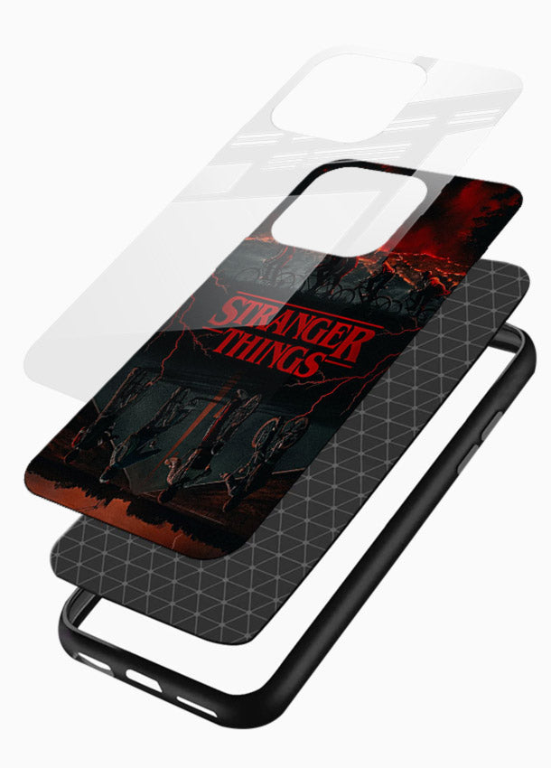 Dark supernatural landscape artwork printed on premium tempered glass phone back cover - 3