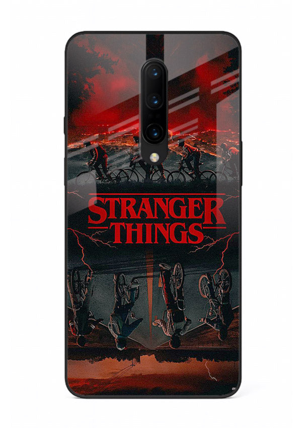 Dark supernatural landscape artwork printed on premium tempered glass OnePlus 7T Pro back cover