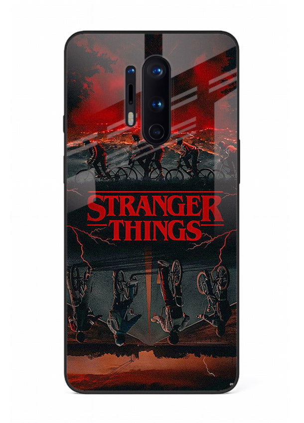 Dark supernatural landscape artwork printed on premium tempered glass OnePlus 8 Pro back cover