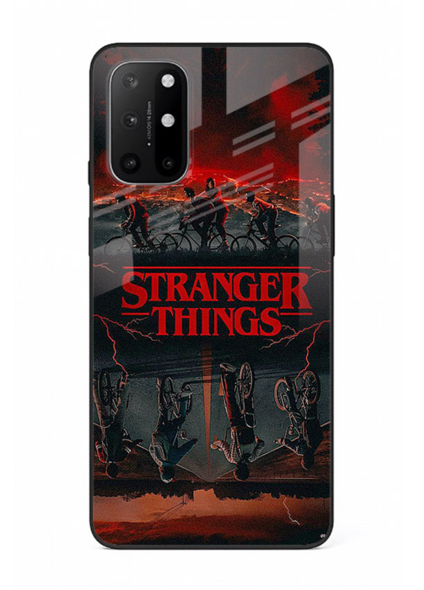 Dark supernatural landscape artwork printed on premium tempered glass OnePlus 8T back cover