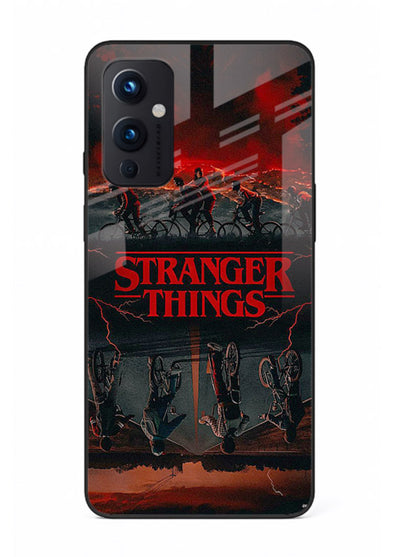 Dark supernatural landscape artwork printed on premium tempered glass OnePlus 9 Pro back cover