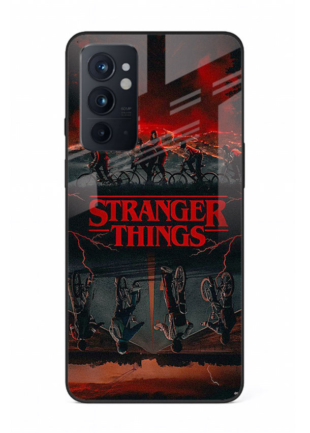 Dark supernatural landscape artwork printed on premium tempered glass OnePlus 9RT back cover