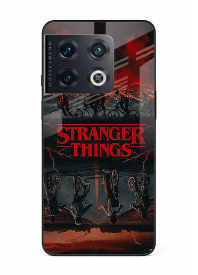 Dark supernatural landscape artwork printed on premium tempered glass OnePlus 10 Pro back cover