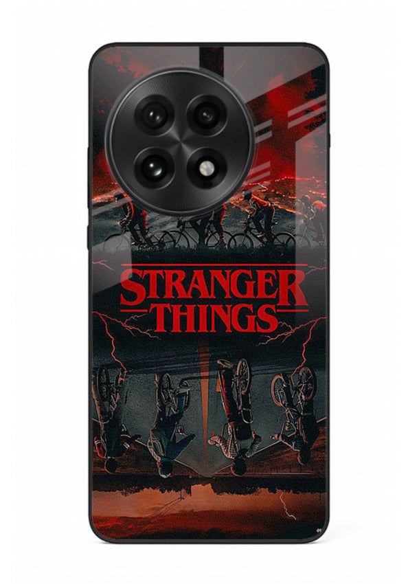 Dark supernatural landscape artwork printed on premium tempered glass OnePlus 13 back cover