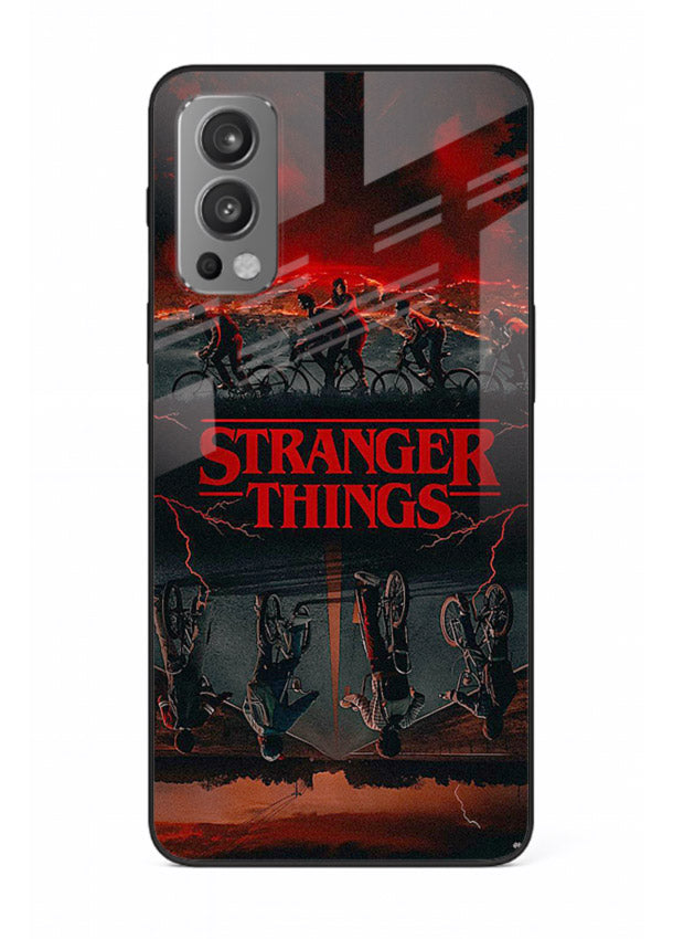 Dark supernatural landscape artwork printed on premium tempered glass OnePlus Nord 2 back cover