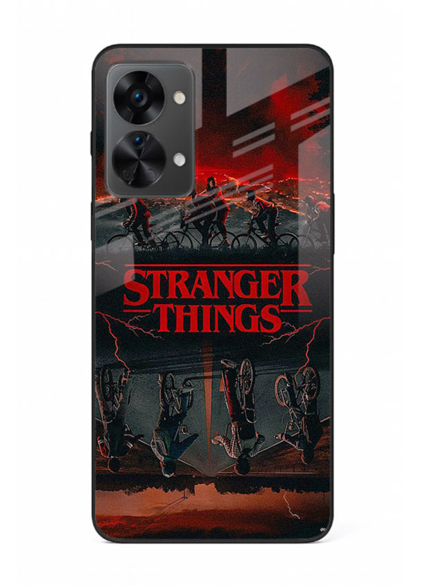 Dark supernatural landscape artwork printed on premium tempered glass OnePlus Nord 2T back cover