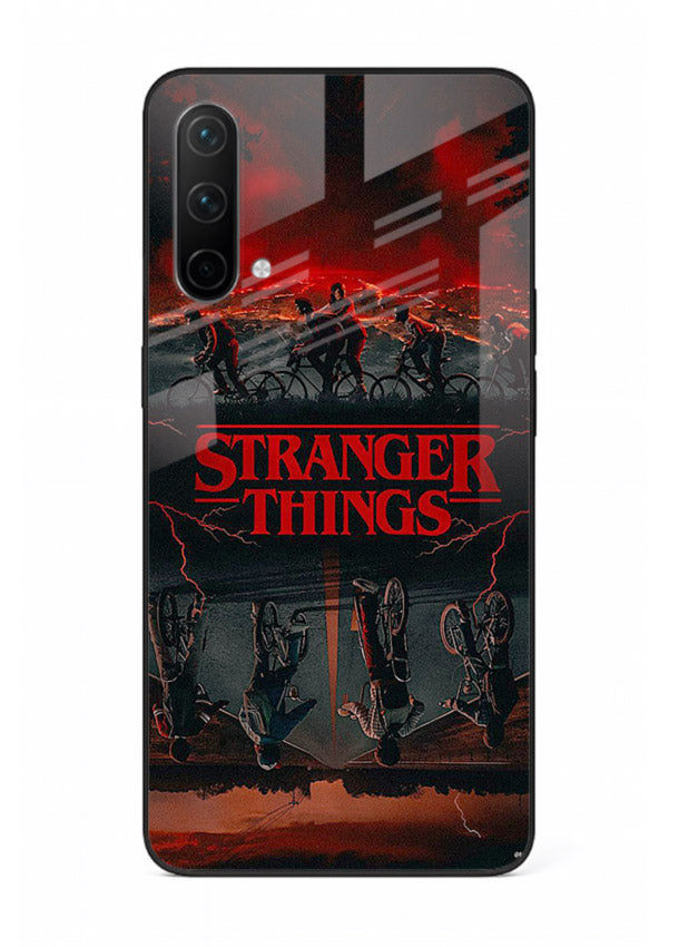Dark supernatural landscape artwork printed on premium tempered glass OnePlus Nord CE 5G back cover