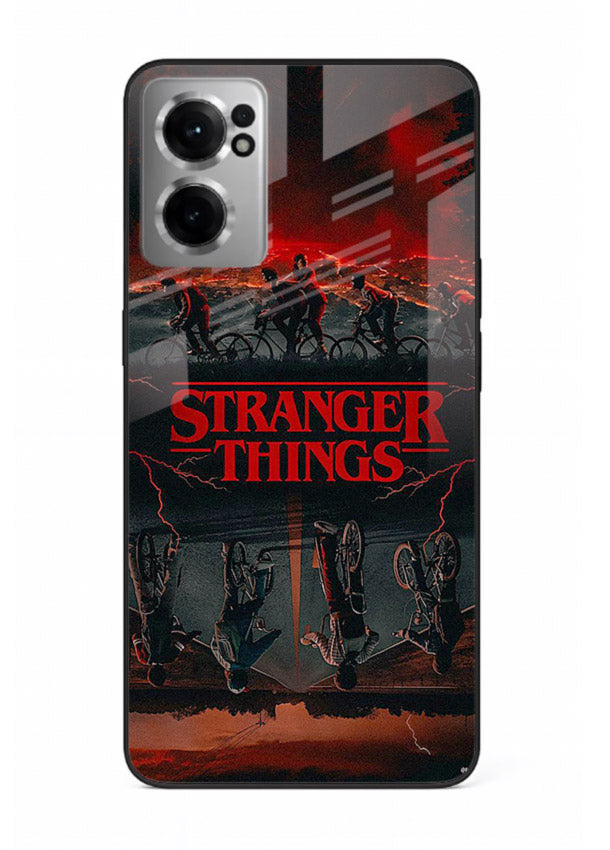 Dark supernatural landscape artwork printed on premium tempered glass OnePlus Nord CE2 5G back cover