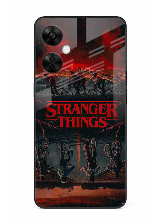 Dark supernatural landscape artwork printed on premium tempered glass OnePlus Nord CE3 Lite back cover