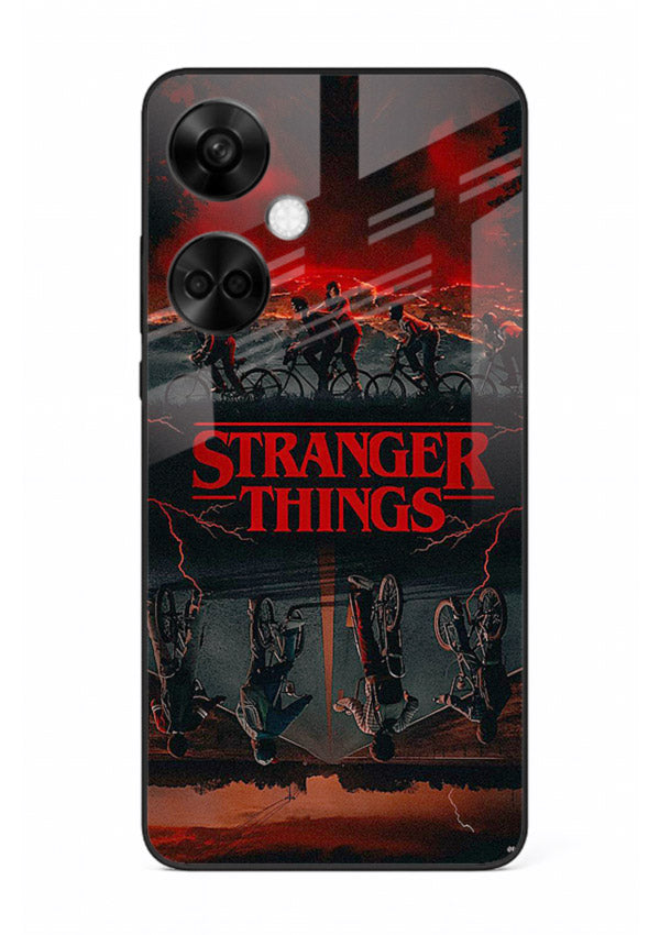 Dark supernatural landscape artwork printed on premium tempered glass OnePlus Nord CE3 back cover