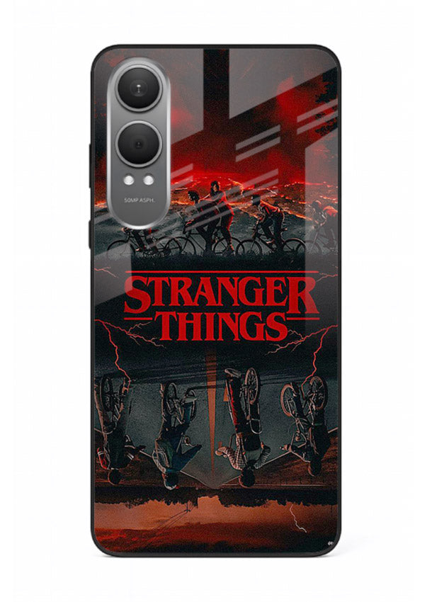 Dark supernatural landscape artwork printed on premium tempered glass OnePlus Nord CE4 Lite back cover