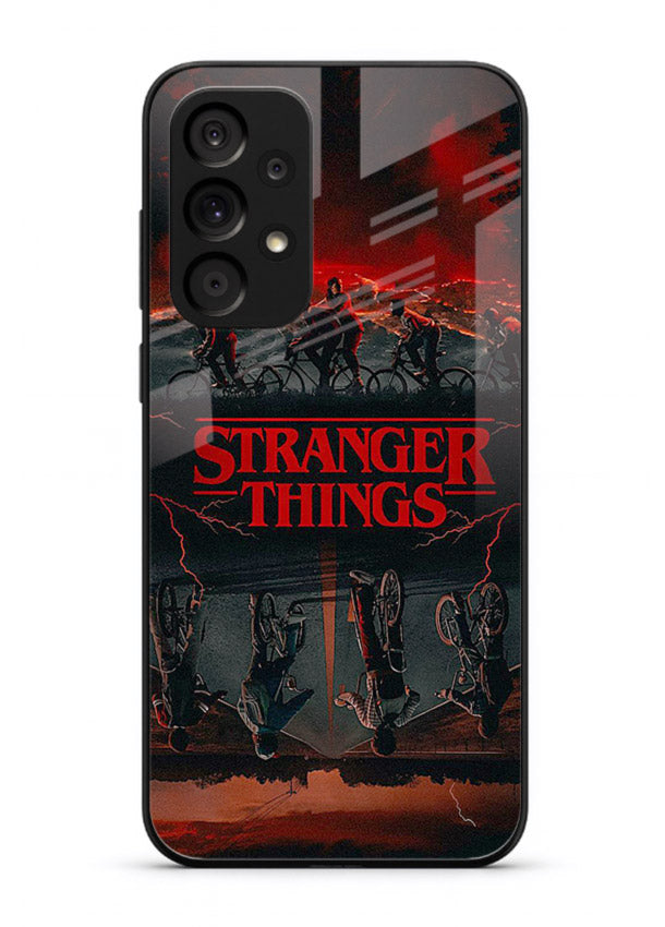 Dark supernatural landscape artwork printed on premium tempered glass Samsung A33 5G back cover