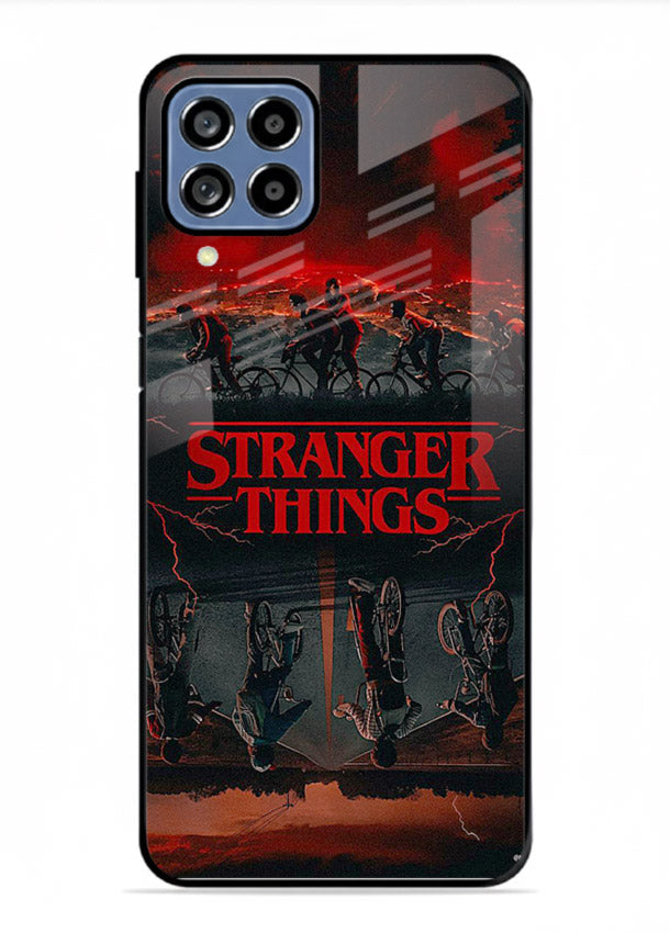 Dark supernatural landscape artwork printed on premium tempered glass Samsung F22 4G back cover