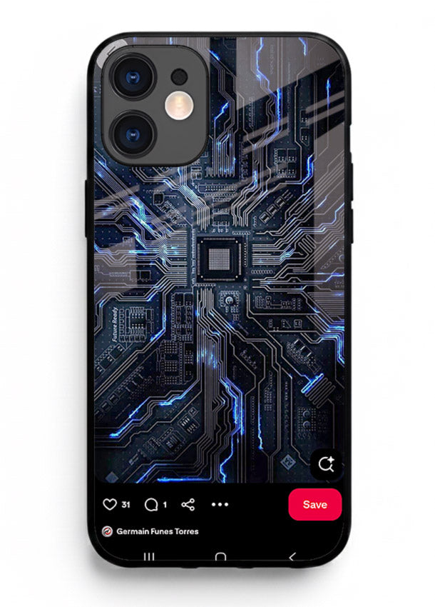 Modern performance car with urban background for iPhone 12 Mini Back Cover
