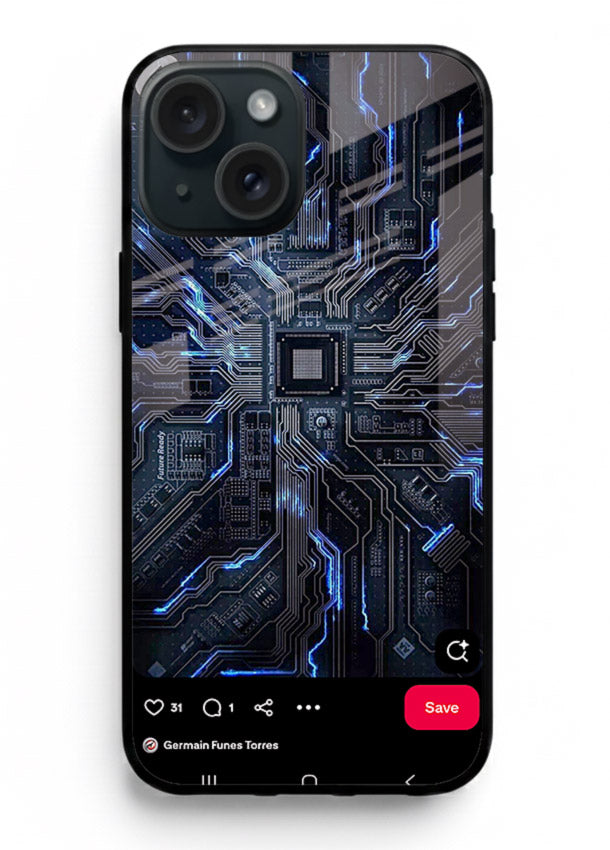 Modern performance car with urban background for iPhone 13 Back Cover
