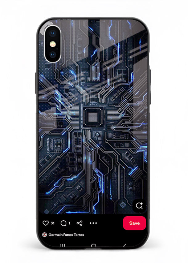 Modern performance car with urban background for iPhone XS Max Back Cover