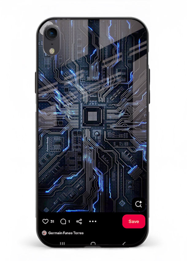 Modern performance car with urban background for iPhone XR Back Cover