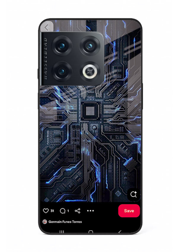 Modern performance car with urban background for OnePlus 10 Pro Back Cover