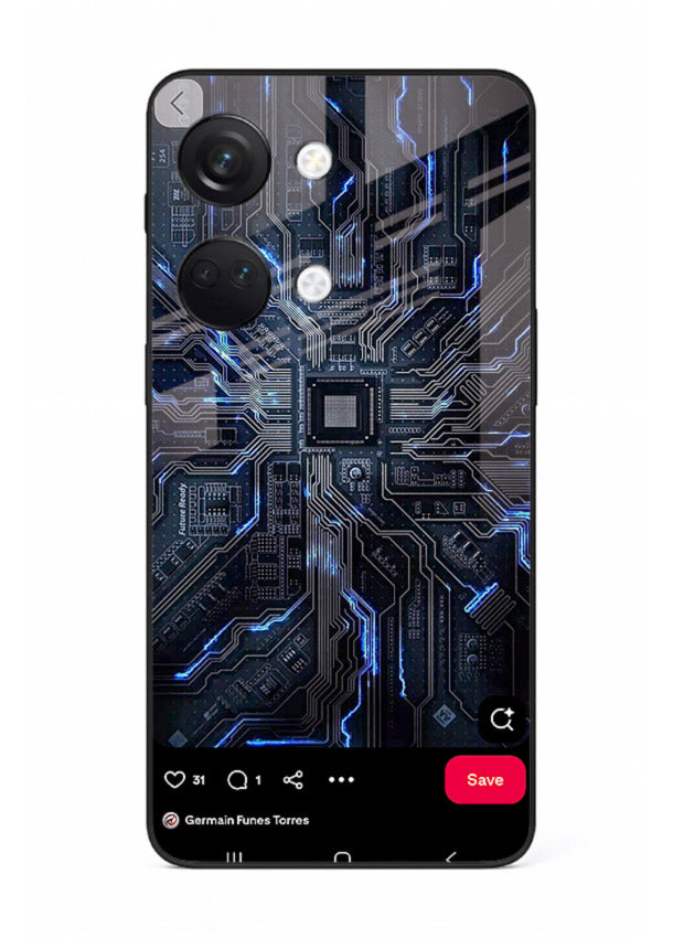 Modern performance car with urban background for OnePlus Nord 3 Back Cover