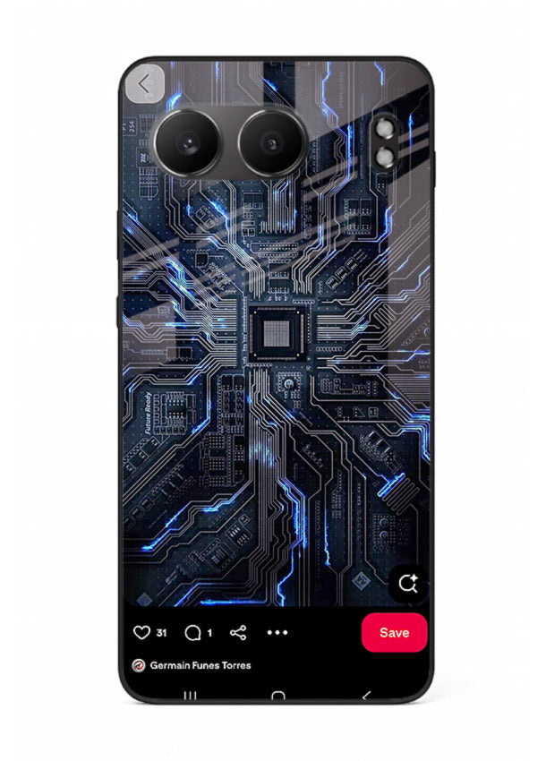 Modern performance car with urban background for OnePlus Nord 4 Back Cover