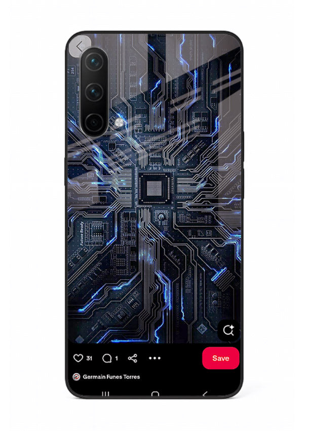 Modern performance car with urban background for OnePlus Nord CE 5G Back Cover