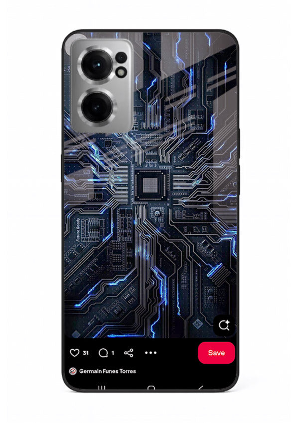 Modern performance car with urban background for OnePlus Nord CE2 5G Back Cover