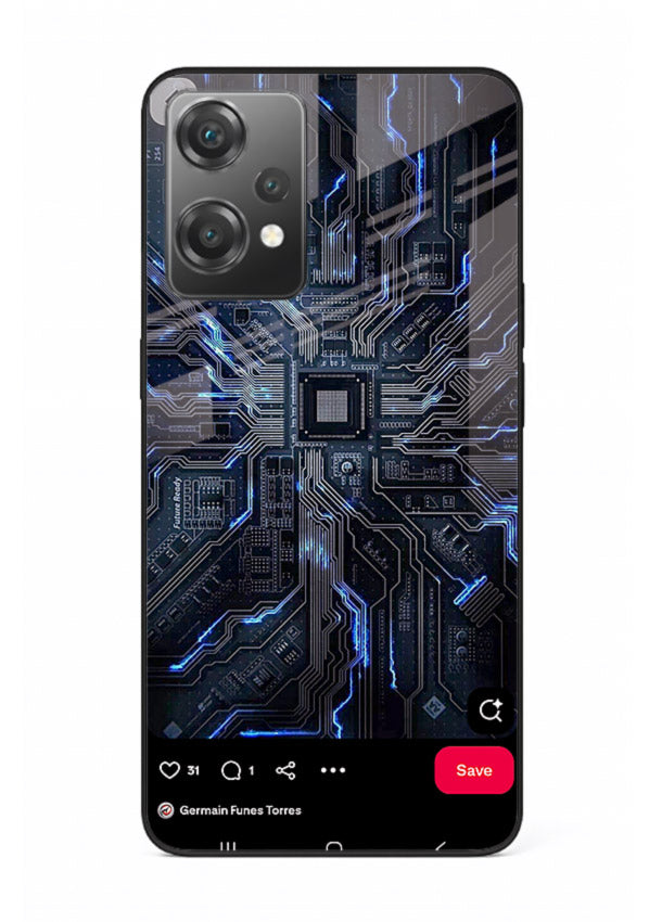 Modern performance car with urban background for OnePlus Nord CE2 Lite 5G Back Cover
