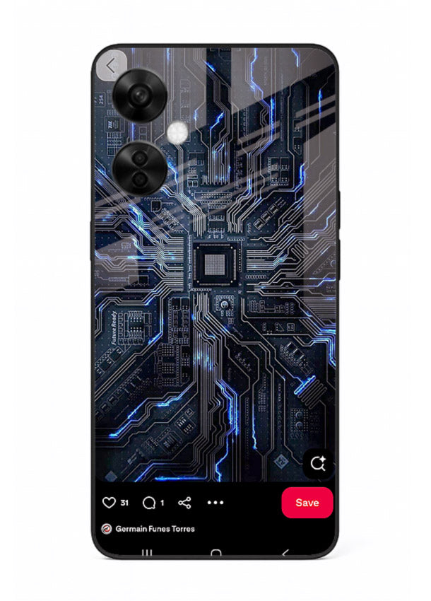 Modern performance car with urban background for OnePlus Nord CE3 Lite Back Cover