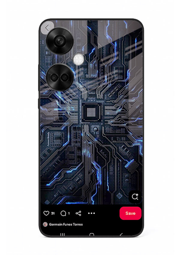 Modern performance car with urban background for OnePlus Nord CE3 Back Cover