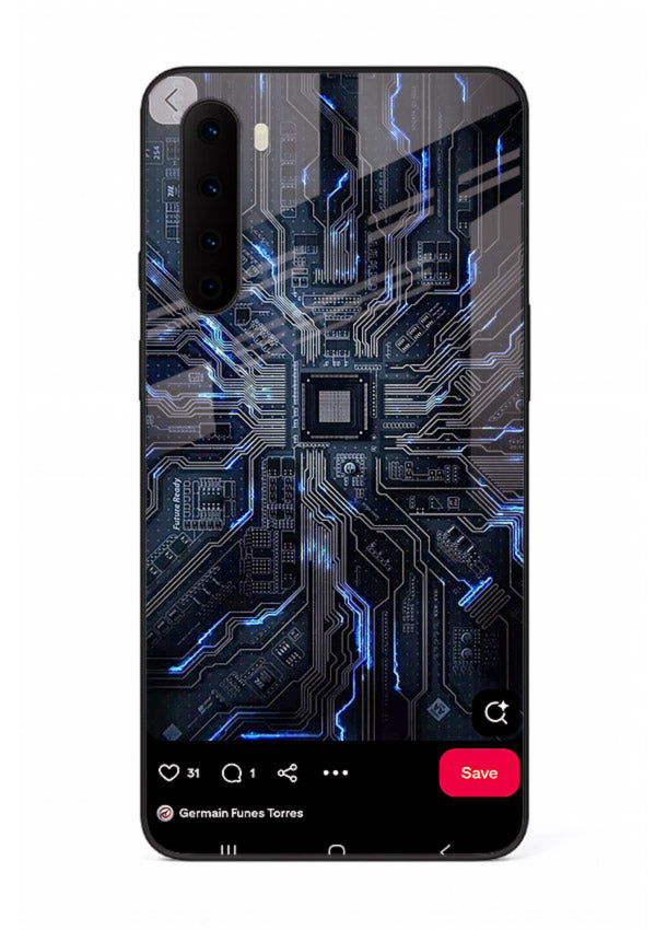 Modern performance car with urban background for OnePlus Nord Back Cover