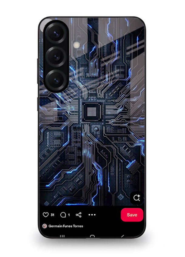 Modern performance car with urban background for Samsung A35 5G Back Cover