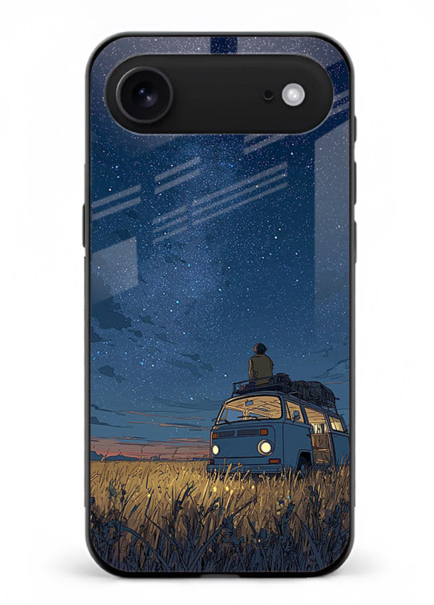 van night sky starry art iphone 18 air glass cover aesthetic night scenery case