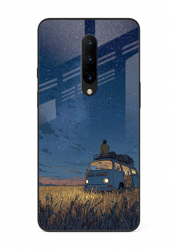 van night sky starry art OnePlus 7T Pro glass cover aesthetic night scenery case