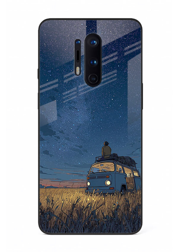 van night sky starry art OnePlus 8 Pro glass cover aesthetic night scenery case