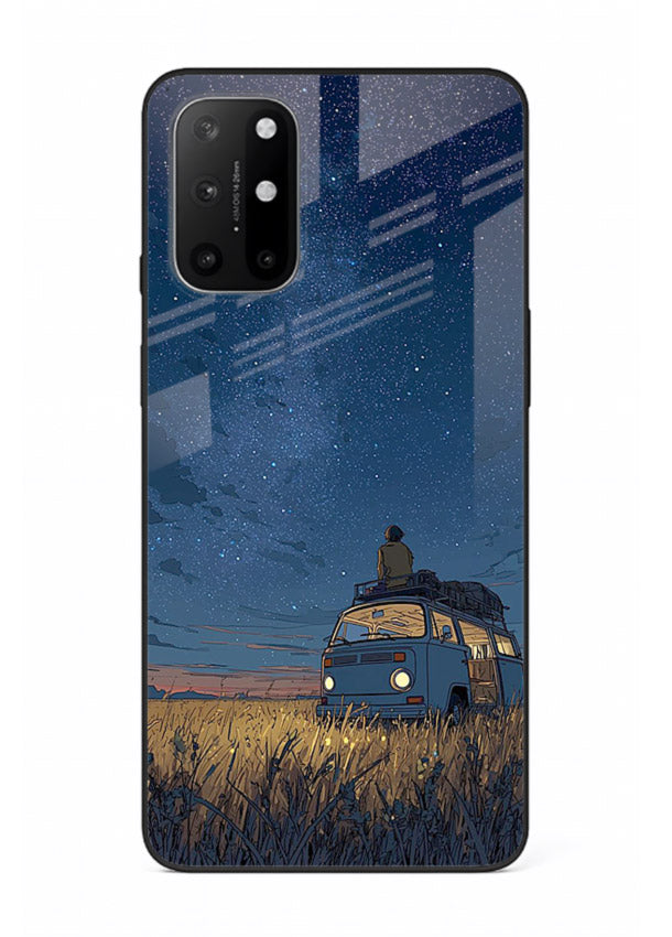 van night sky starry art OnePlus 8T glass cover aesthetic night scenery case