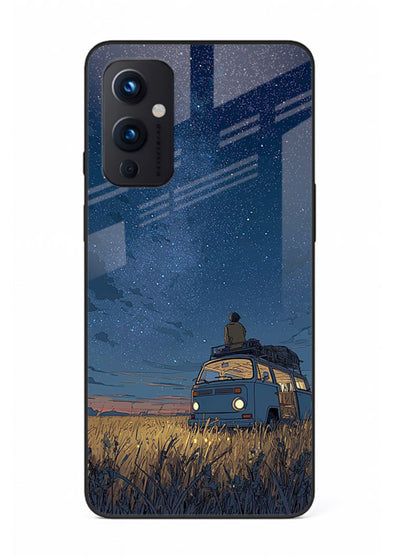 van night sky starry art OnePlus 9 Pro glass cover aesthetic night scenery case