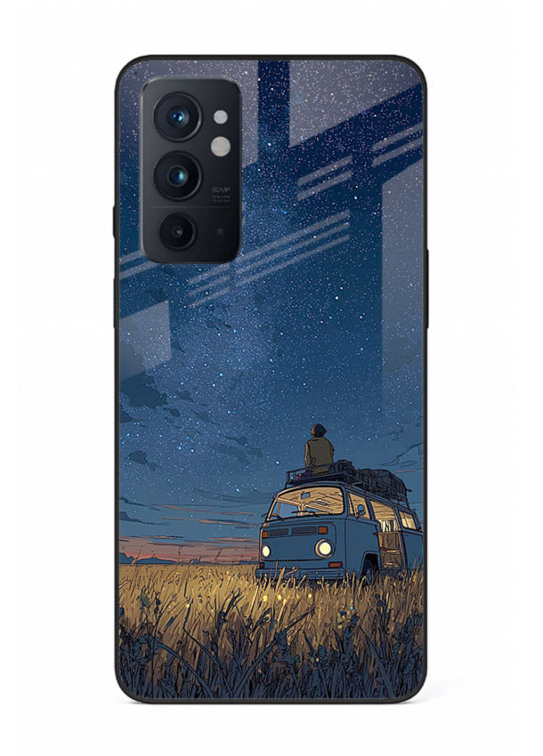 van night sky starry art OnePlus 9RT glass cover aesthetic night scenery case