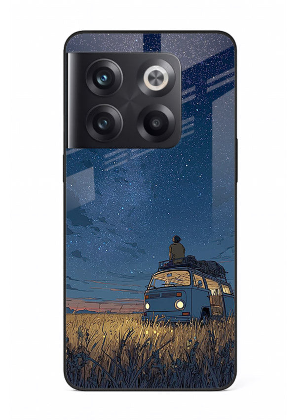 van night sky starry art OnePlus 10T glass cover aesthetic night scenery case