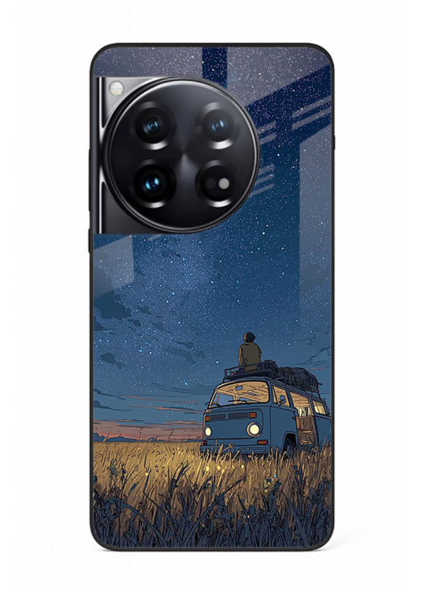 van night sky starry art OnePlus 12 glass cover aesthetic night scenery case