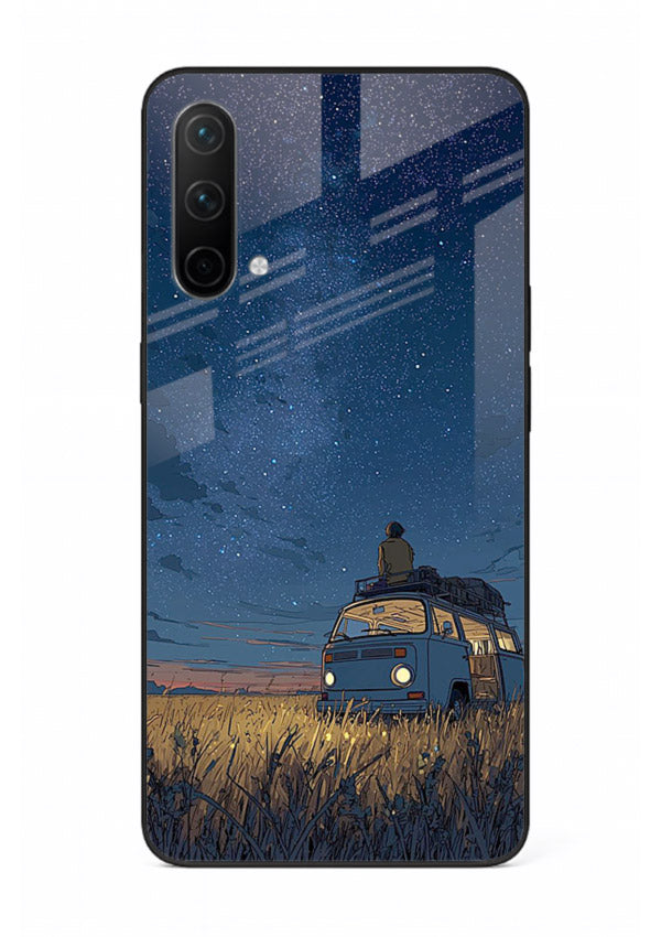 van night sky starry art OnePlus Nord CE 5G glass cover aesthetic night scenery case