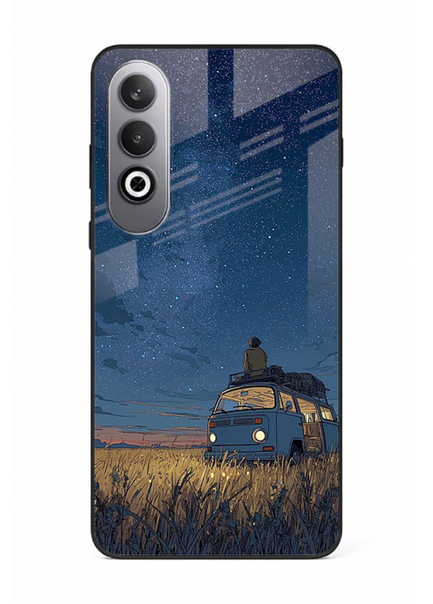 van night sky starry art OnePlus Nord CE4 glass cover aesthetic night scenery case