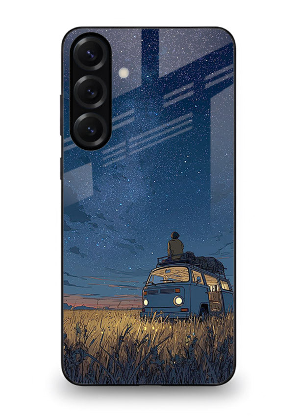 van night sky starry art Samsung A36 5G glass cover aesthetic night scenery case
