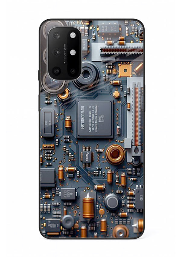 Yellow supercar with clean modern background for OnePlus 8T Back Cover