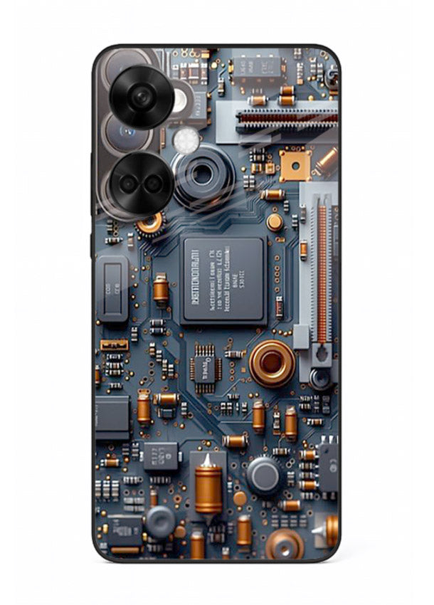 Yellow supercar with clean modern background for OnePlus Nord CE3 Back Cover