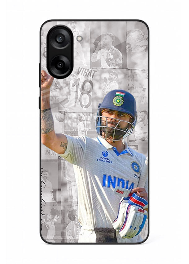 Cricket victory celebration artwork on glossy tempered glass OnePlus Nord CE5 back cover